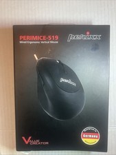 PERIMICE-519 Wired Ergonomic Vertical Mouse 105x67x58mm Right-Handed picture