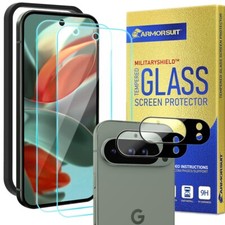 [2+2 Pack] ArmorSuit Google Pixel 9 Pro Tempered Glass Screen + Camera Protector picture