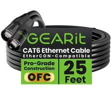 GEARit Shielded CAT6 Ethercon Cable (25 Feet) Professional Audio & Lighting RJ45 picture