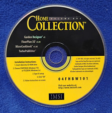 Home Voume One Collection (PC CD-Rom, 1997, IMSI Inc) Disc Only Floor Plan 3D picture