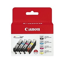 Canon CLI-221 Four Color Pack for MP980, MP560, MP620, MP640, MP990 picture