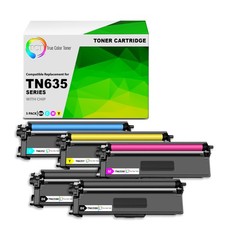 TCT Compatible BCMY Toner Cartridge Replacement for Brother TN635 – 5-Pack picture
