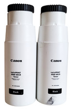 Canon 1070130338 varioPRINT 6000 MICR Black Toner Lot of 2 Bottles Without Box picture