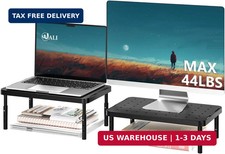 WALI Computer Monitor Stand for Desk, Adjustable Laptop Riser, up to 44 lbs picture