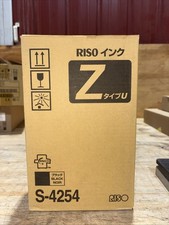 Genuine RISO Z S-4254 Black Ink type/U Two I’ll Cartridges Per Box picture