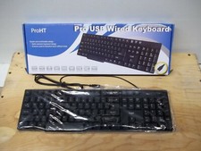 ProHT Pro USB wired keyboard & mouse Spill resistant extreme quiet& sensitive to picture