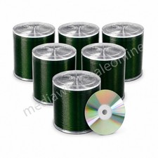 600 Verbatim CD-R CD Silver Shiny Top 52X 700MB Blank Disc No Logo 6x100pk picture