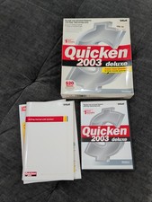 Intuit Quicken 2003 Deluxe For Windows PC CD Win 95/98/2000/Me/XP picture
