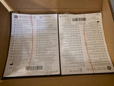 GE Paper A Red Grid 155mm Wide Z Fold 300 Sheets Box of 8 Packs REF 2104770-001 picture