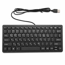 Wired Korean Keyboard 78 Keys Spill Proof Slim Hangul Layout Keyboard USB picture