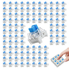 100PCS 3D Printer Clicker Insert, Note No Metal Pins, Blue Clicky Tactile picture