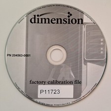 Stratasys Dimension Elite Factory Calibration File CD picture