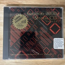 Gateway 2000 System CD Version 3.4 SEALED NOS Windows 3.1 Vintage PC Software picture
