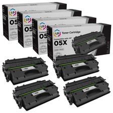 LD Comp Replacement 05X CE505X HY Black 4pk for HP Laserjet P2055d P2055dn P2055 picture