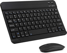 Rechargeable Bluetooth Keyboard Dual Mode Mouse Ultra Slim Wireless Tech Tool picture