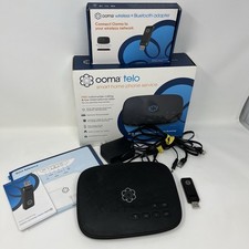 Ooma Telo VoIP Home Phone System + Wireless Bluetooth Adapter In Box TELO104 picture
