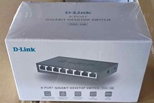 D-LINK, 8-Port Gigabit Desktop Switch DGS-108 Sealed - HW Ver E1 Edition picture