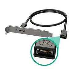 USB-C Panel Mount Cable Type-E to Internal Motherboard Header 100cm 20Gbps picture