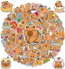 200pcs Capybara Stickers, Cute Vinyl Stickers Laptop Guitar Suitcase  picture