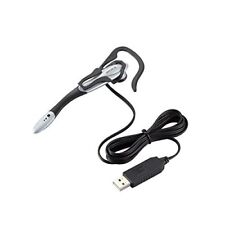 Elecom USB headset microphone / ear hook /1.8m/ Silver from JAPAN [347] picture