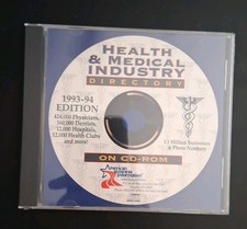 1993-94 Edition Health & Medical Industry Directory CD-ROM Sealed Vintage RARE picture