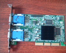 AGP card Matrox 971-0302 Rev A MGI G45FMDHA32DB Dual VGA picture