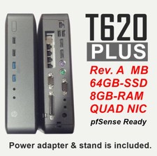 [Rev.A MB] HP  T620 PLUS Thin Client  GX-420CA 8/64 +Intel 4PORT GB  pfsense picture