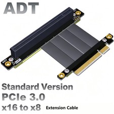ADT PCIe 3.0x8 to x16 Riser Cable GPU Extension Adapter RTX3060 Graphics Card picture