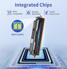 218A W2180A Black Toner Cartridges 2 Pack High Yield (with Chip) Compatible... picture