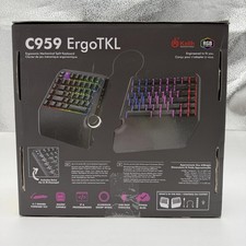 Cloud Nine C959 ErgoTKL Ergonomic Tenkeyless Mechanical Keyboard Kailh Brown picture