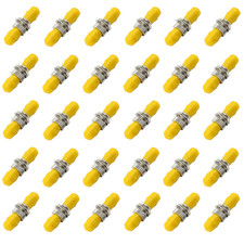 30 Pack ST Fiber Optical Coupler ST to ST Cable Barrel Connector Bulkhead Fiber picture