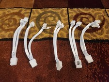Gpurisers.com Pcie 8 Pin Dual 8 Pin - Splitters - New - 5 Pack - White picture