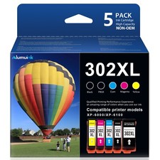 302XL T302XL Ink Cartridge for Epson Expression Premium XP-6000 6100 (5 Pack) picture