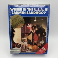 Where In The U.S.A. Is Carmen San Diego for Apple II+/IIe/IIc. New Unopened picture