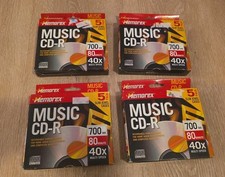 Lot Of 4 Memorex Music CD-R 700MB 80 Minute 5 Pack New Sealed Vintage Media picture