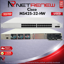 Cisco Meraki MS425-32-HW 32 Port 10GbE SFP+ Switch picture