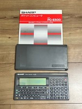 SHARP PC-E500 Pocket Computer Electronic Calculator Black Design Parts H054 picture