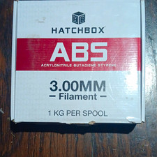 HATCHBOX ABS 3.00mm 3D Printer Filament 1kg Spool Black MPN HB3ABS1KG100BLK picture