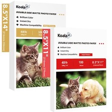 Lot Koala Double Sided Matte Photo Paper 48lb 8.5x11 8.5x14 for Inkjet Printer picture