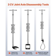 Inner CV Axle Puller Tool Set with 5/8 in-18 Slide Hammer & 2-Inch 2.5-Inch CV J picture
