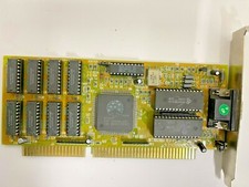 VINTAGE 1992 OAK TECHNOLOGY OTI077 1 MEG ISA VGA CARD FCC: IDW77082004 MXB18 picture