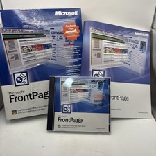 Microsoft FrontPage 2002 Academic Edition PC Windows XP Vintage Software picture
