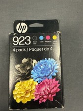Genuine HP923 Ink Cartridges 4-Pack Black Cyan Magenta Yellow Sealed Exp 02/2026 picture