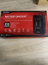CyberPower 650VA Battery Back-Up System UPS 8 Outlet Surge Protector SX650U  picture