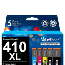 Valuetoner Epson 410XL Ink 5 Pack | Black Cyan Yellow Magenta Photo Black picture