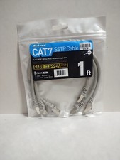 Inland  CAT 7 Bare Copper stranded SSTP 1FT 3pack-Gray picture