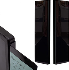 2 Pack Black Computer Monitor Memo Board for No Edge Monitors,Monitor Sticky Not picture