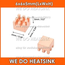 20-50Pcs/Lot 6-10mm  Square Pure Copper Heatsink Radiator Cooler picture