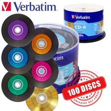 Verbatim AZO CD-R 52x Digital Vinyl Blank CD 700 MB 6 Colors - 100 Discs picture
