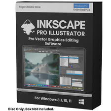 Inkscape Pro Illustrator - Vector Graphic Design Software for Windows on CD-ROM picture